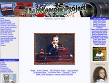 Tablet Screenshot of marconiproject.com